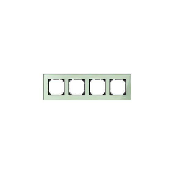 SCHNEIDER ELECTRIC MERTEN M-Elegance négyes keret, smaragdzöld (üveg) (MTN404404)