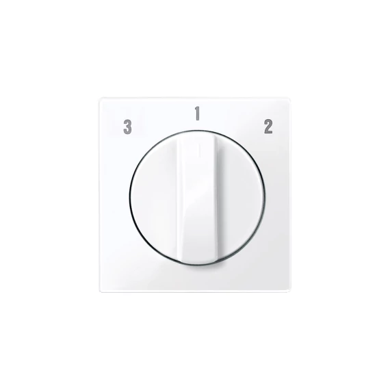 SCHNEIDER ELECTRIC MERTEN Fedlap forgatógombos ventilátor kapcsolóhoz, System-M, aktív fehér, antibakteriális (MTN567325)