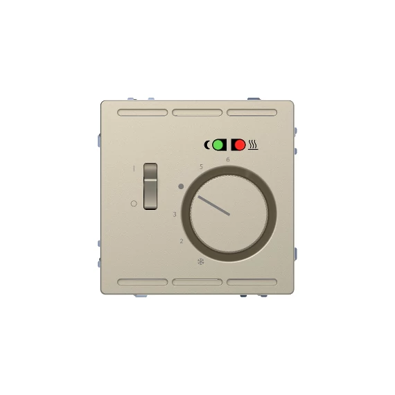 SCHNEIDER ELECTRIC MERTEN Padlótermosztát, kapcsolóval, 250 V, 10 A, D-Life, szahara (MTN5764-6033)