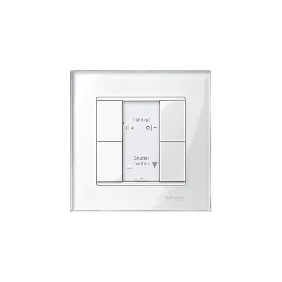 SCHNEIDER ELECTRIC Merten-KNX 2-es nyomógomb , SystemM, polárfehér, fényes (MTN617219)