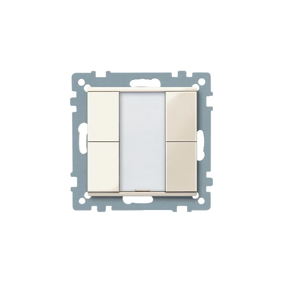 SCHNEIDER ELECTRIC Merten-KNX 2-es nyomógomb , SystemM, fehér, fényes (MTN617244)