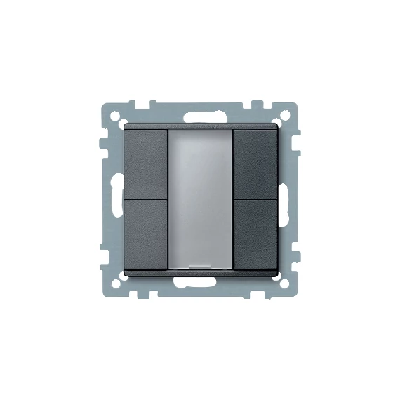 SCHNEIDER ELECTRIC Merten-KNX 2-es nyomógomb , SystemM, antracit (MTN627614)