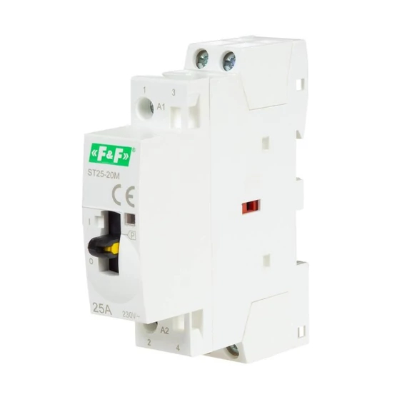 FF FILIPOWSKI ST25-20-M Moduláris kontaktor, 25A, 2NO, kapcsolható, 1 modul (ST25-20-M)