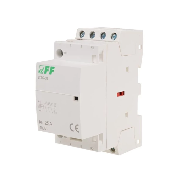 FF FILIPOWSKI ST25-31 Moduláris kontaktor, 25A, 3NO+1NC, 2 modul (ST25-31)