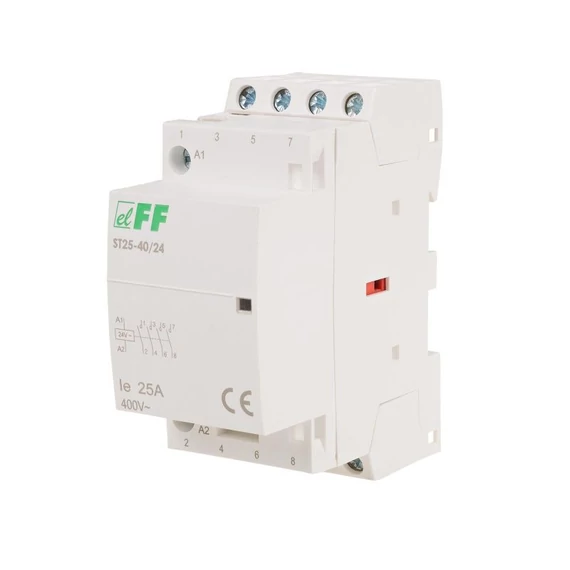 FF FILIPOWSKI ST25-40/24 Moduláris kontaktor, 25A, 24VAC, 4NO, 2 modul (ST25-40/24) (ST25-40-24V)