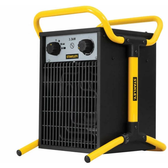 STANLEY ST-033-240-E hordozható elektromos ventilátoros ipari fűtőtest, 1650W/3300W, IPX4 védelem (ST-033-240-E)