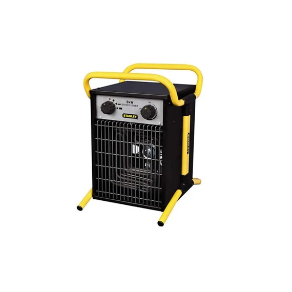 STANLEY ST-05-400-E hordozható elektromos ventilátoros ipari fűtőtest, 2500W/5000W, IPX4 védelem (ST-05-400-E)