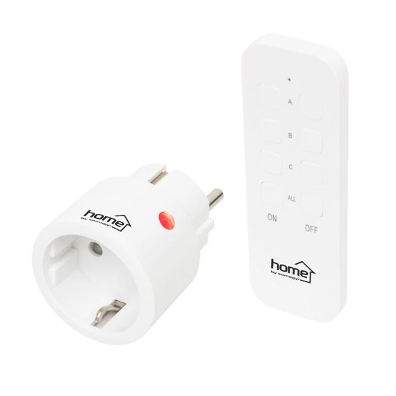 Somogyi Elektronic Home TH2311 távirányítható mini hálózati aljzat szett, 2300 W, 1 aljzat + 1 távirányító (TH2311)