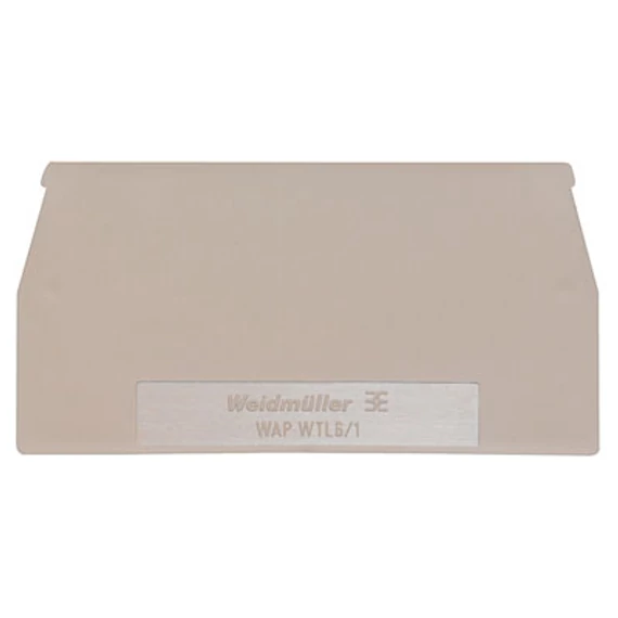 WEIDMÜLLER WAP WTL6/1 Sorkapocs véglap W sorozathoz, bézs (1068300000)