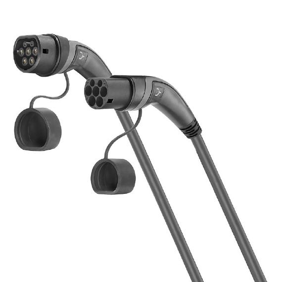 WEIDMÜLLER CA-T2T2-5M-11/3P-R-BBG AC elektromos autó töltőkábel, 3 fázisú, 11kW, 20A, 5m, normál kábeltípus (2754380000)