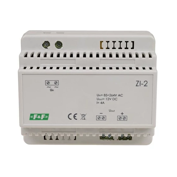 FF FILIPOWSKI ZI-2 Tápegység, 4A 100÷264 VAC ki: 12V, 50 W (ZI-2)