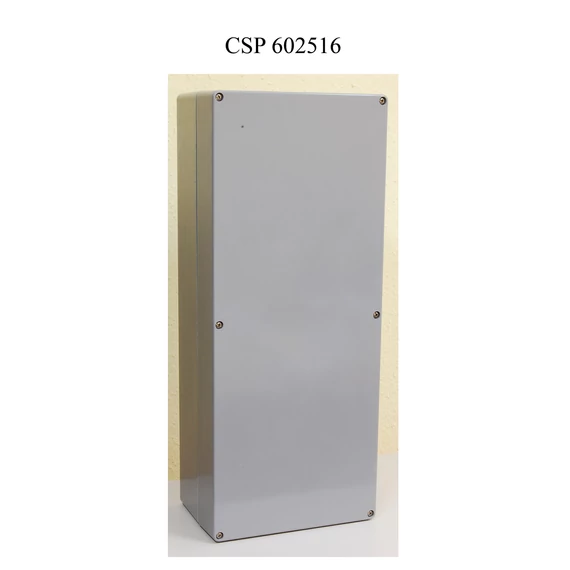CSATÁRI PLAST CSP 602516 Ex poliészter doboz, üres, 600x250x160mm, IP 65 fekete, halogénmentes (CSP11602516)