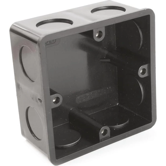 DIETZEL UNIVOLT SB 20/1 fekete kötödoboz, PVC, fekete UV-álló, fedél nélkül (009061)