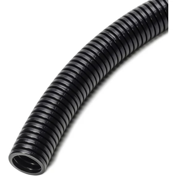 DIETZEL UNIVOLT HFXS 16 FEK 50M halogénmentes flexibilis gégecső, PA, >320N, olajálló, -25°C/+105°C, fekete (023655)