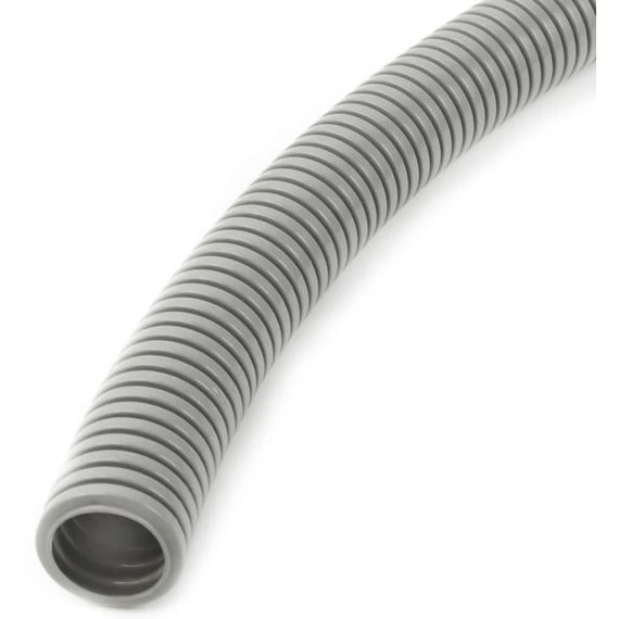 DIETZEL UNIVOLT HFXS 63 SZÜ 25M halogénmentes flexibilis gégecső, PA, >320N, olajálló, -25°C/+105°C, szürke (025054)