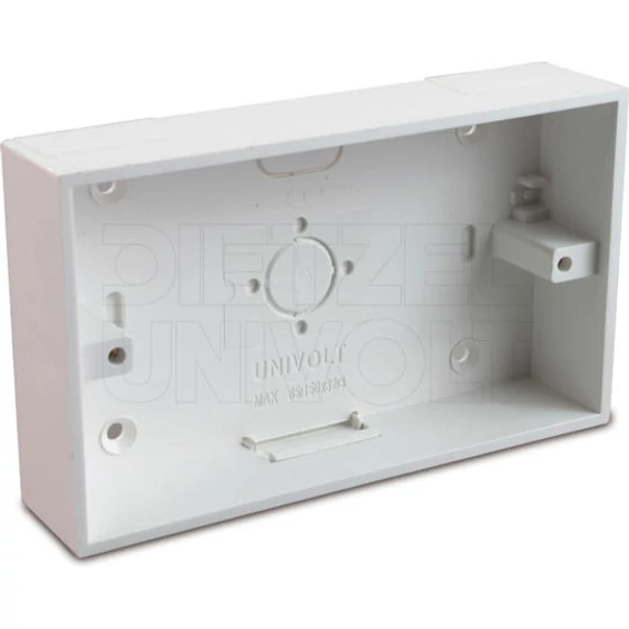 DIETZEL UNIVOLT MAK 85/150x32/3 FEH kötődoboz MIK csatornához, 147x87x32mm, 3 csatlakozás, fedél nélkül (041353)