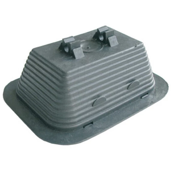 DIETZEL UNIVOLT BS-recycling betonkö müanyag házban Vezeték-tartó, kettös vezetéktartás Rd 8mm-hez, lapostetöre, 1kg (081904)