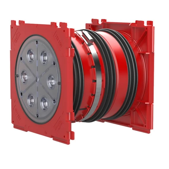HAUFF TECHNIK HSI150 1x1 K2 Varia 365-470 Kettős tömítőcsomag, állítható hosszúságú, bebetonozáshoz (3030300086)