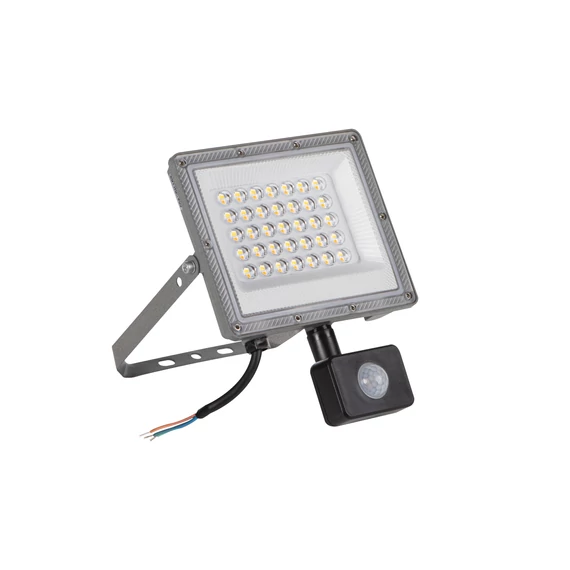 KANLUX ACETE 30W CCT SE GR LED reflektor mozgásérzékelővel, 2400/3240/2910lm, 3000/4000/6500K, IP44 (38497)