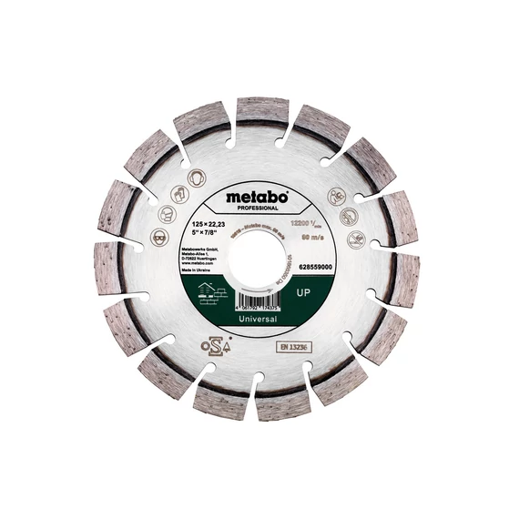 METABO Gyémánt darabolótárcsa 125x22,23mm, UP, Universal, professional (628559000)