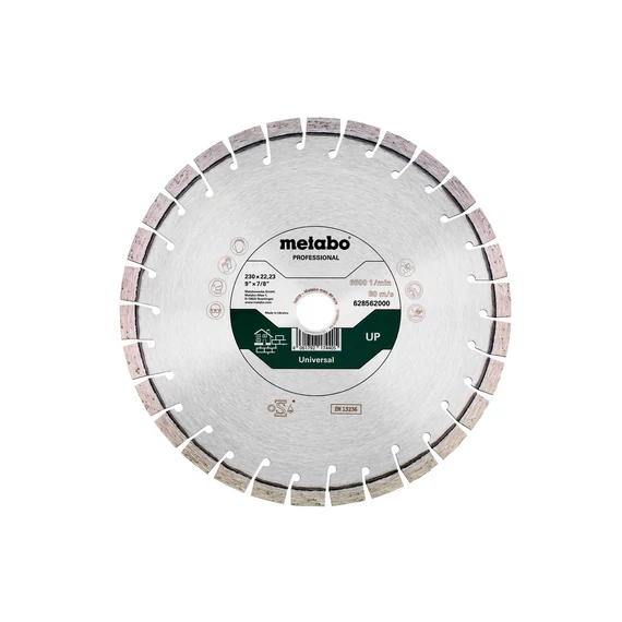 METABO Gyémánt darabolótárcsa 230x22,23mm, UP, Universal, professional (628562000)