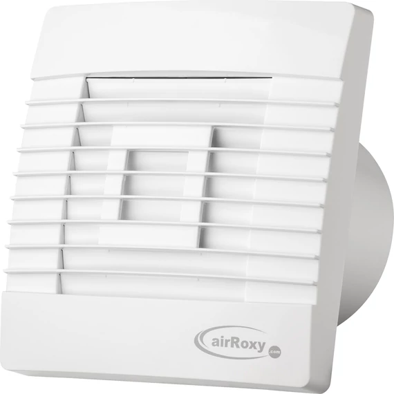 AirROXY pRestige ventilátor, 16W, átmérő: 120mm, légáram: 126m3/h, gravitációs zsalu, Páraérzék, "HS" modell (AIR-01-033)