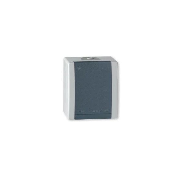 Aling-Conel POWER - 2P+F csatlakozó aljzat, 16A 250V, IP44, szürke/antracit (2411.1A)