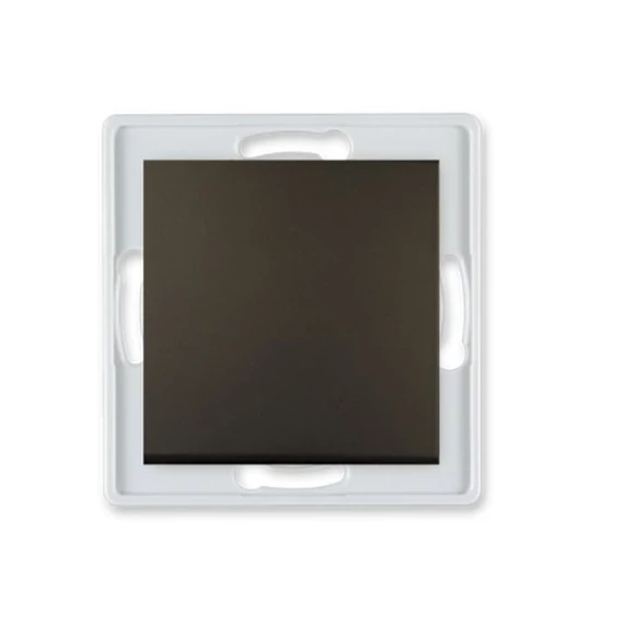 Aling-Conel PRESTIGE - 101 egypólusú kapcsoló, 10A 250V, keret nélkül, soft fekete (6005.E1)