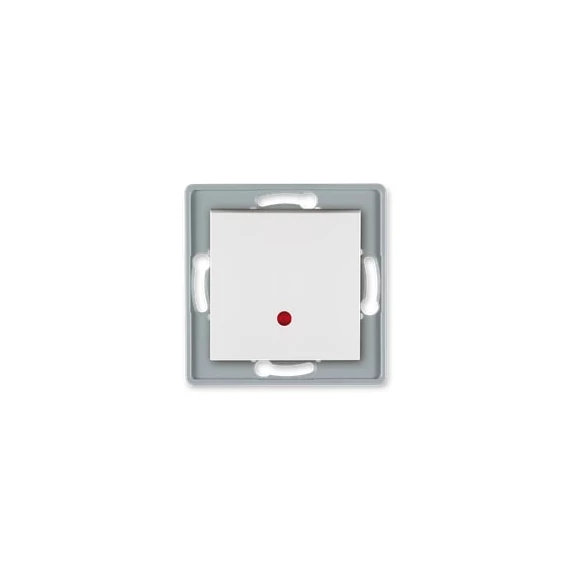 Aling-Conel PRESTIGE - 101 egypólusú kapcsoló, jelzőfényes, 10A 250V, keret nélkül, fehér (6025.0)