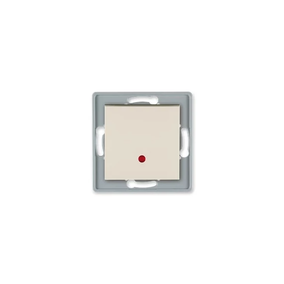 Aling-Conel PRESTIGE - 101 egypólusú kapcsoló, jelzőfényes, 10A 250V, keret nélkül, krém (6025.9)