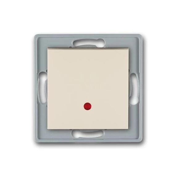 Aling-Conel PRESTIGE - 106 alternatív (váltó) kapcsoló, jelzőfényes, 10A 250V, keret nélkül, krém (6027.9)
