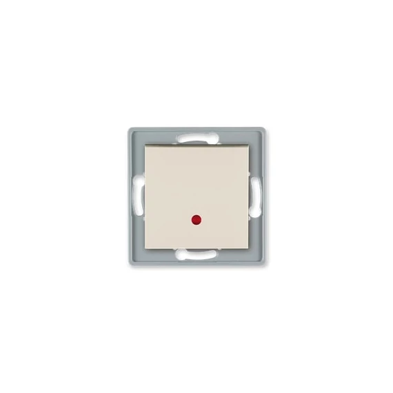 Aling-Conel PRESTIGE - 107 keresztváltó kapcsoló, jelzőfényes, 10A 250V, keret nélkül, krém (6028.9)
