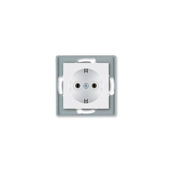 Aling-Conel PRESTIGE - 2P+F csatlakozó aljzat, 16A 250V, keret nélkül, fehér (6030.0)