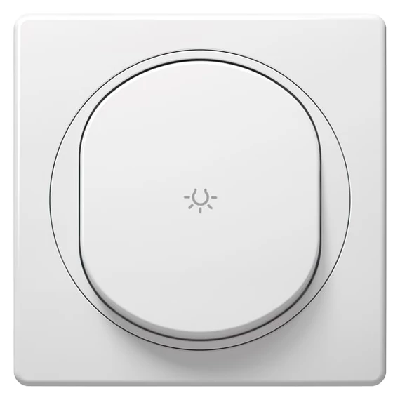 Aling-Conel EON - 101N nyomógomb, 10A 250V, keret nélkül, fehér (E6090.0)