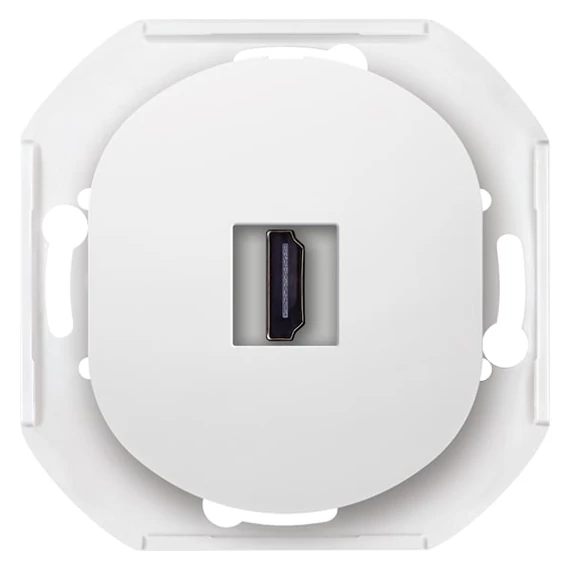 Aling-Conel EON - 1xHDMI csatlakozó aljzat, Keystone, keret nélkül, fehér (E6163.0)