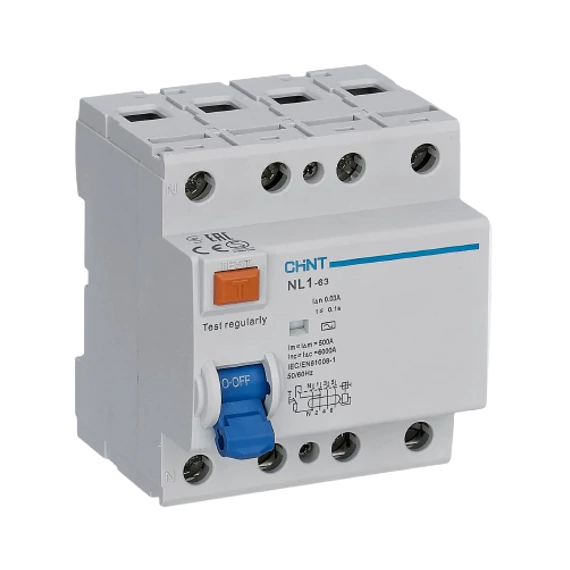 CHINT Fi-relé 4P 63A 100mA AC (NL1-63) (CH-972199)