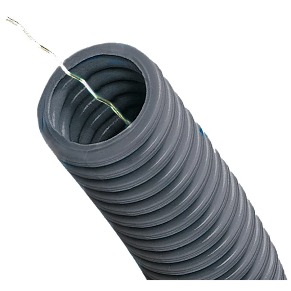 COURANT ICTA 16/100 duplafalú gégecső fém behúzószállal D16mm/100m tekercsben, 750N, 6J, -5°C-90°C, IP44, szürke (10041140)