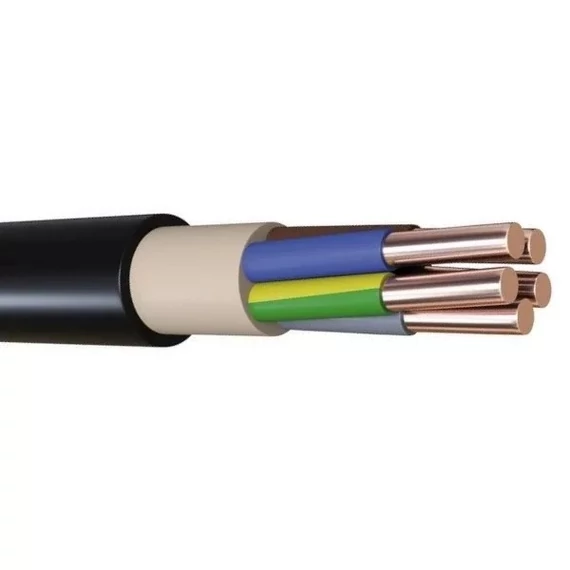 E-YY-J 5x 1,5 mm2 RE (0,6/1kV) (ring), Réz földkábel, tömör erű (20209922)