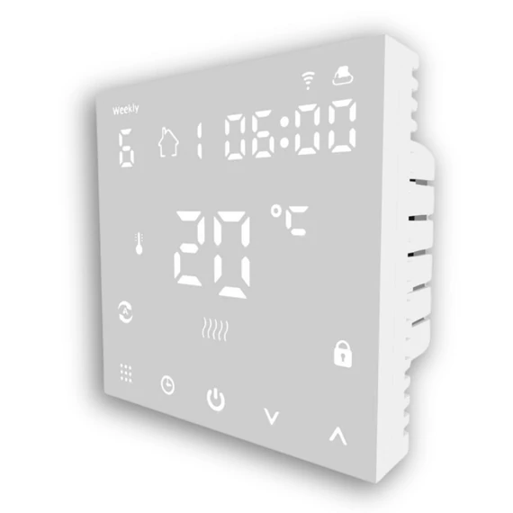 EVP HY607WE WIFI white termosztát +5..+35°C, 16A padlóérzékelővel (EVPWIFIHY607WEW)