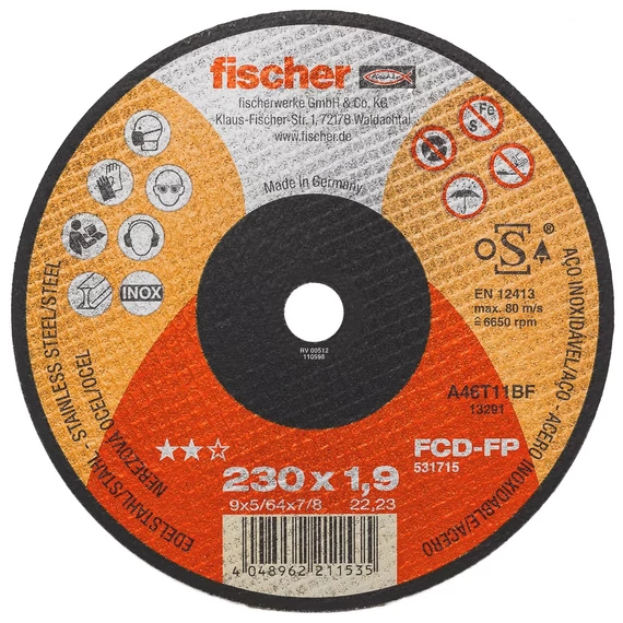 FISCHER FCD-FP 230 x 1,9 x 22,23 plus Vágókorong (531715)