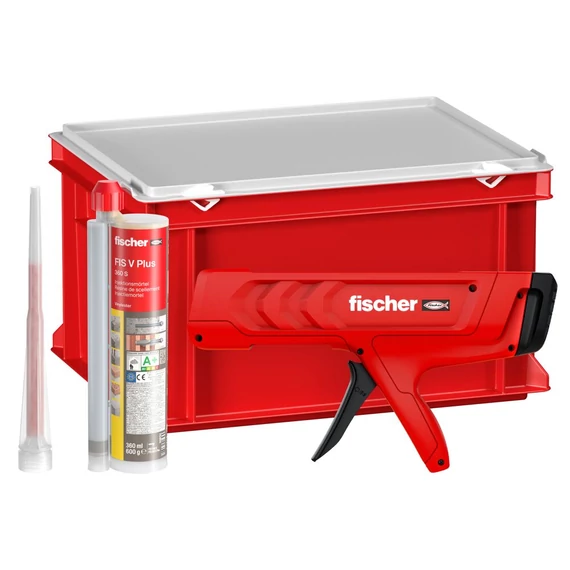 FISCHER FIS V Plus 360 S HWK G + FIS DM S Injektáló ragasztó készlet, 12 x 360ml (560033)