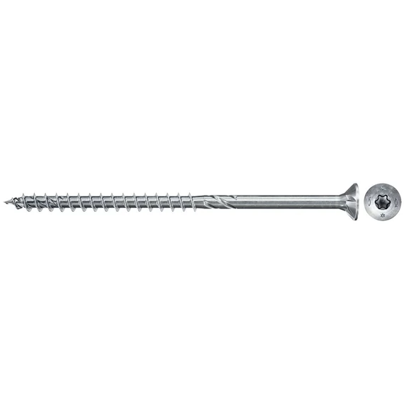 FISCHER FPF II CTP 6,0x120 BC 100 süllyesztett fejű kékre horganyzott faforgácslapcsavar (670460)