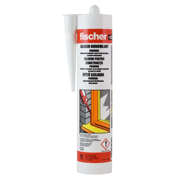 FISCHER DB TP Építőszilikon, áttetsző, 310ml (sziloplaszt) (79489)