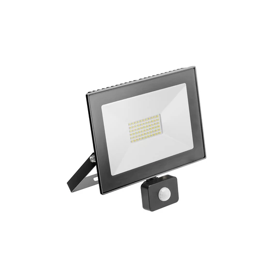 GTV LED reflektor mozgásérzékelővel G-TECH LED, 50W, 3500lm, 6400K, IP65, 120°, 220-240V/AC, fekete (GTV-GT-FLR50WC-64)
