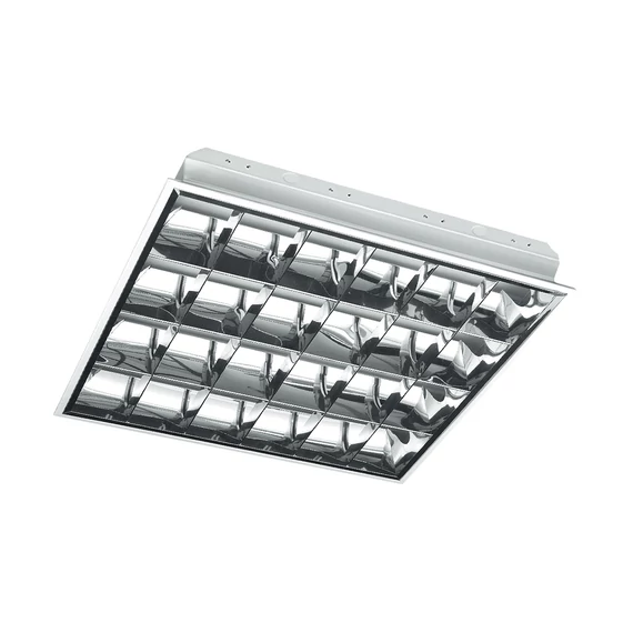 GTV Armatúra LED fénycsőhöz, G-TECH, tükrös 4x60cm T8, G13, IP20, AC220-240V, 50/60Hz, fehér süllyesztett (GTV-GT-LE060JW-01)
