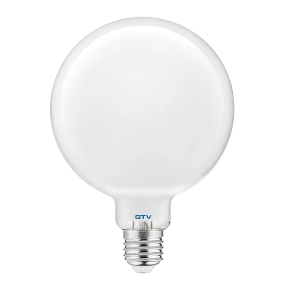 GTV LED fényforrás, E27, nagygömb, G125-GLOB, 8W, 700lm, 3000K, 360°, 230V/AC (GTV-LD-125G8W-32)