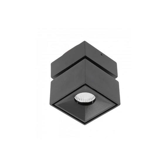 GTV Mennyezeti,állítható LED lámpa, BIANCO,szögletes, fekete, 8W, 680lm, AC220-240V, 50/60 Hz, IP20, (GTV-LD-BNC8WKC-NB)