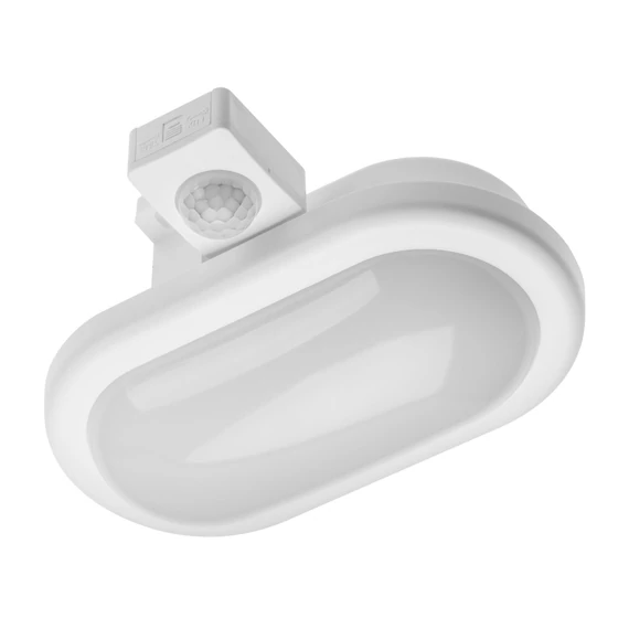 GTV LED hajólámpa, DELTA OW, ovális, falon kívüli, mozgás érzékelős, 6W, 400lm, 4000K, IP54 (GTV-LD-DELOW6WC-NB)