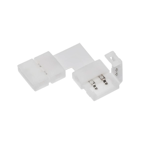 GTV LED szalag adapter, 90*-os könyök, 10mm széles LED szalaghoz, XC11-es gyorscsatlakozóval, 28x28x5mm (GTV-LD-ZTKT10MM-02N)