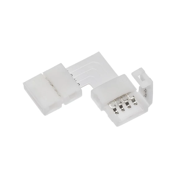 GTV LED szalag adapter, 90*-os könyök, 10mm széles RGB-LED szalaghoz, XC11-es gyorscsatlakozóval, 32x32x5 (GTV-LD-ZTKTRGB-04N)